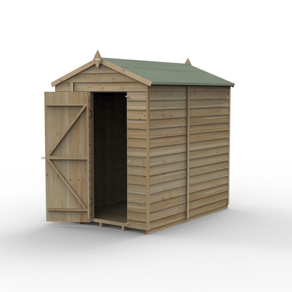 4LIFE Apex Shed 5×7 – Single Door – No Window 5013053199565 2